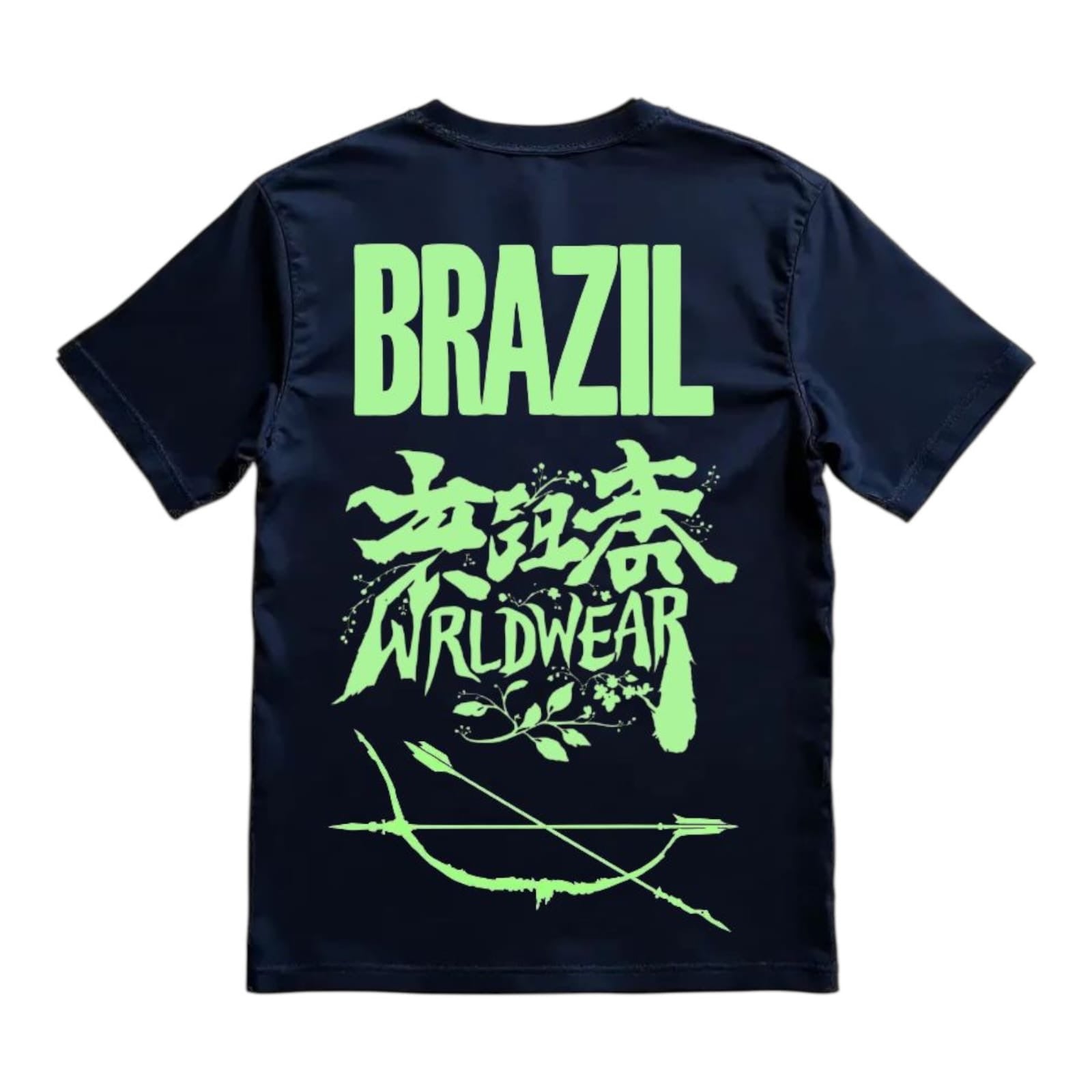 Backprint Oversize Brazil Blue T-Shirt