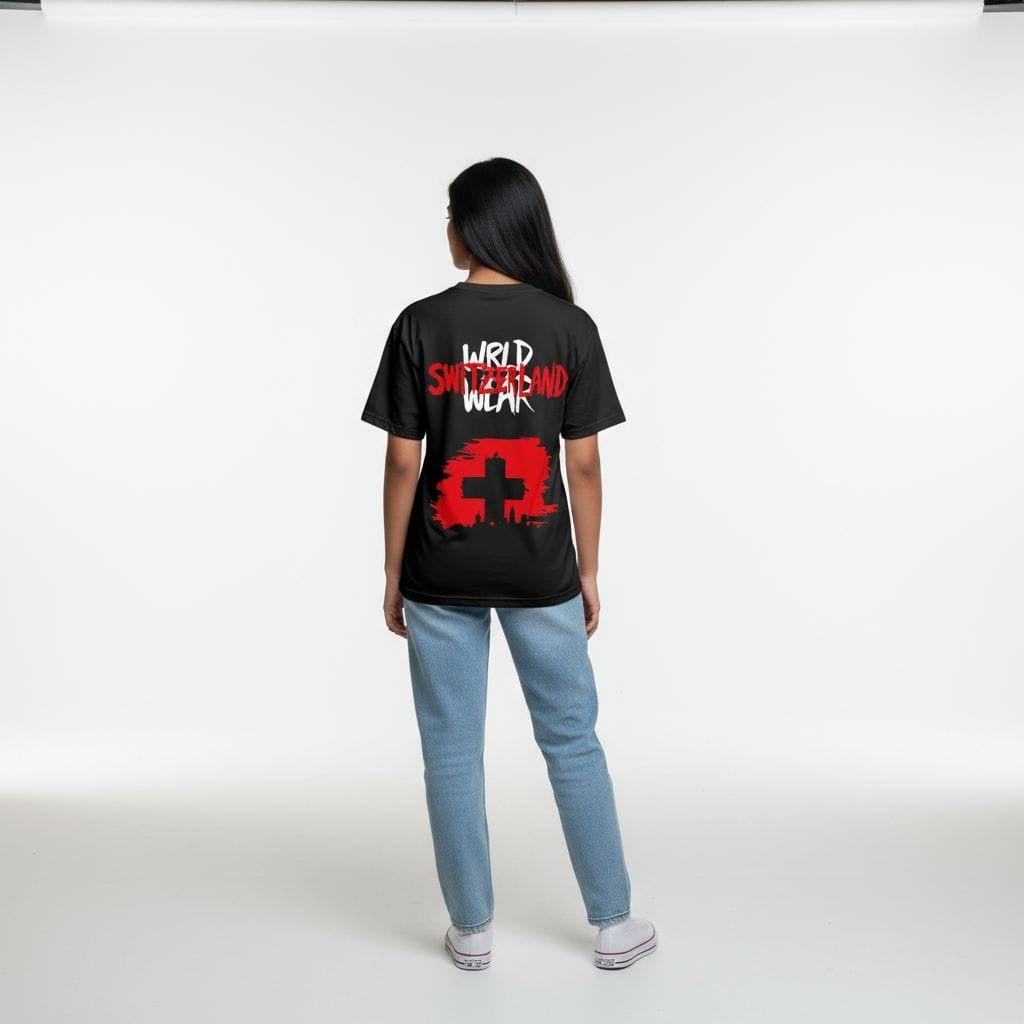 Backprint Oversize Switzerland T-Shirt