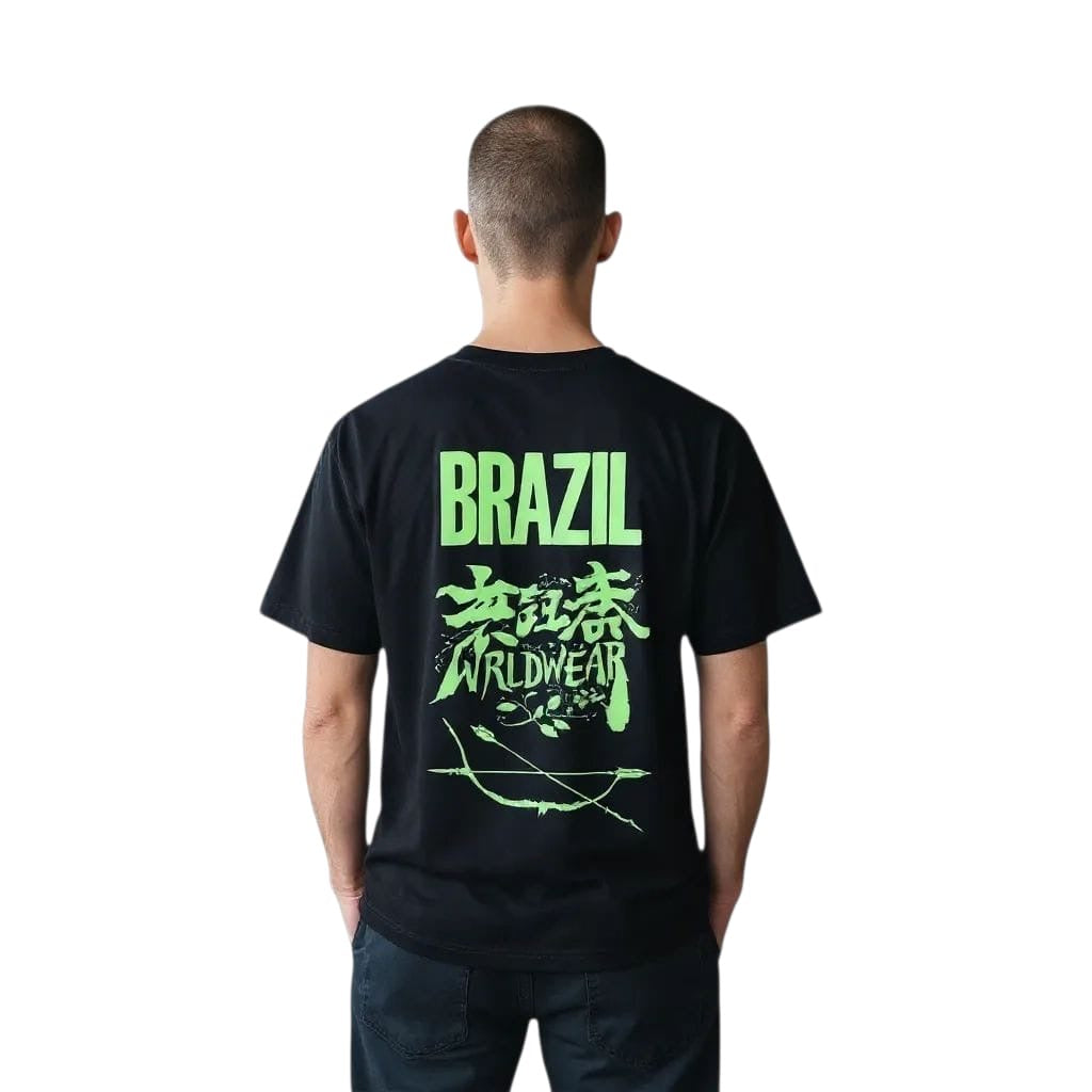 Backprint Oversize Brazil Blue T-Shirt