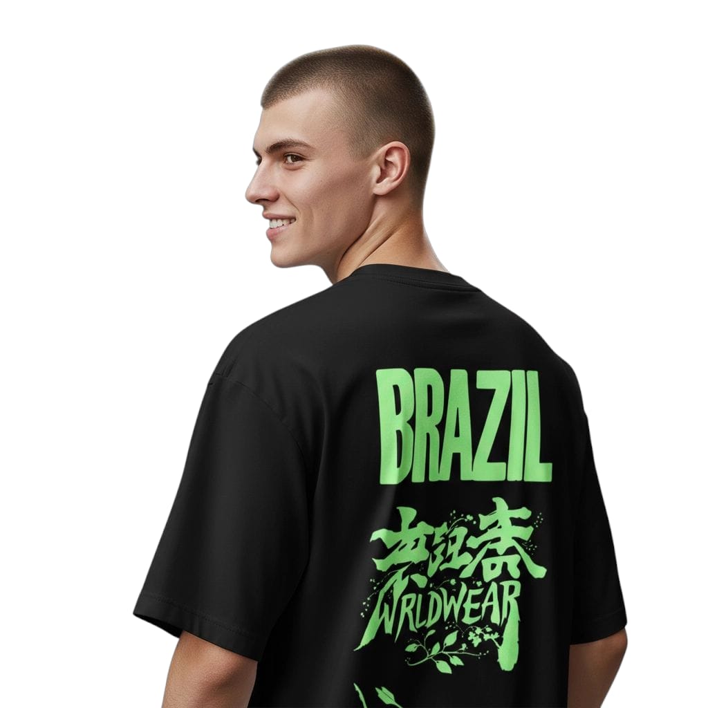 Backprint Oversize Brazil T-Shirt