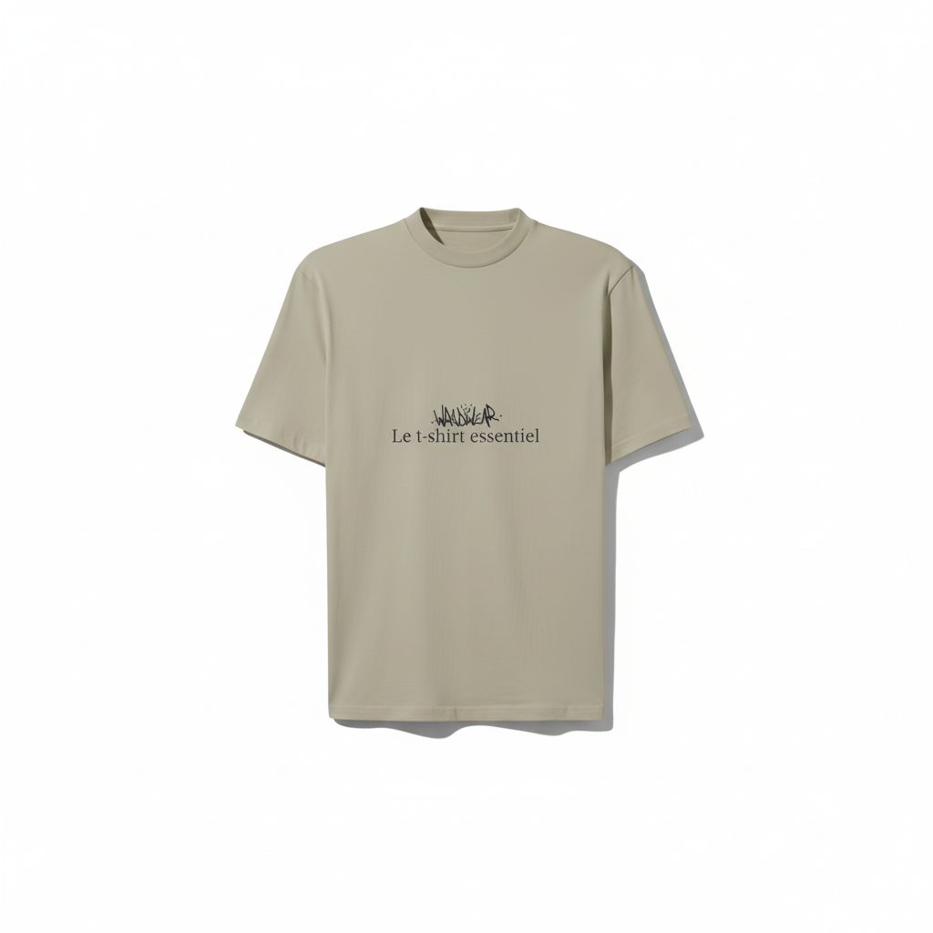 WRLDWEAR Essentiel T-Shirt Creme